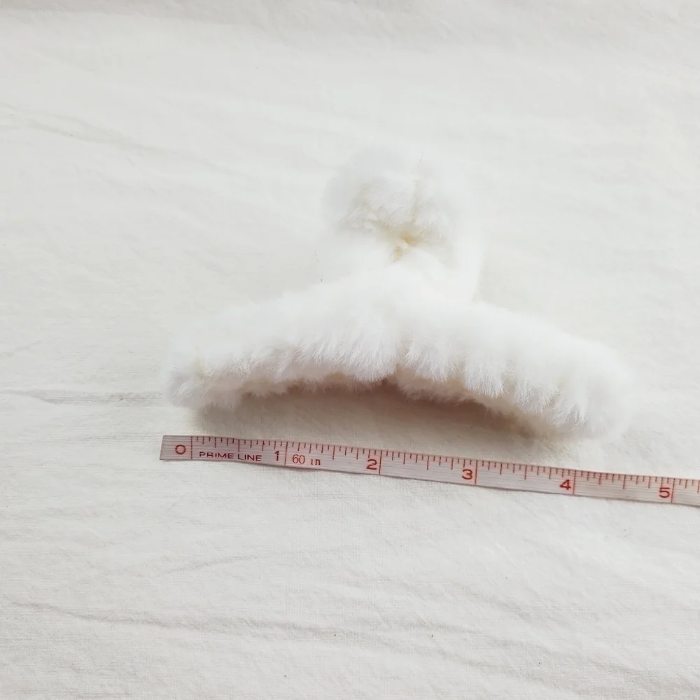Plush hair claw clip hair accessories
